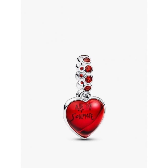 Pandora Red Murano Glass Heart Double Dangle Charm 794429C01
