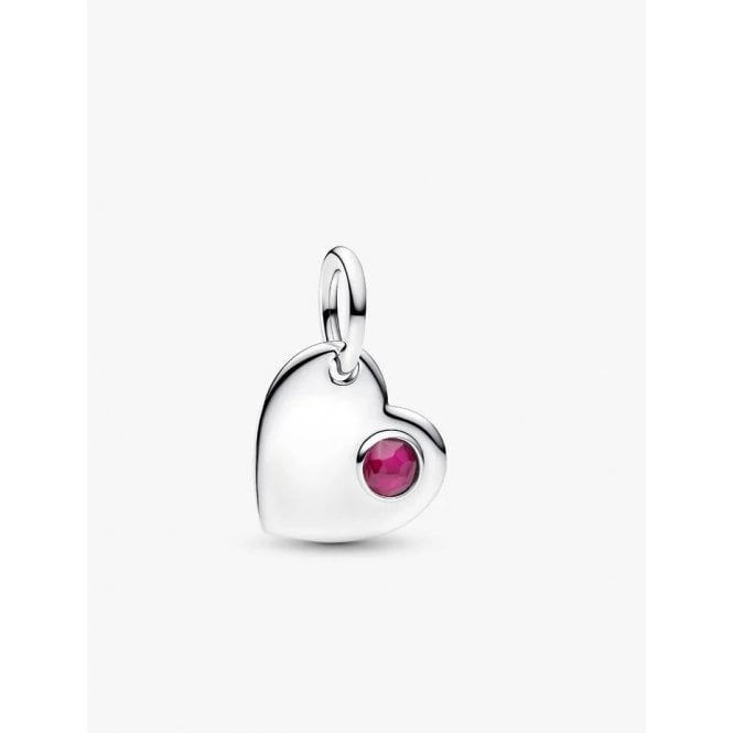 Pandora July Engravable Heart Dangle 794295C07