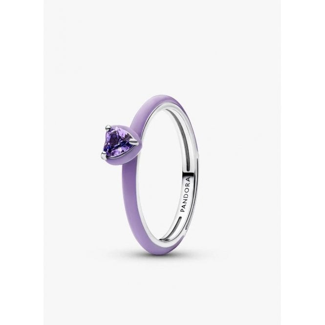 Pandora Violet Chakra Heart Ring 193088C04-50