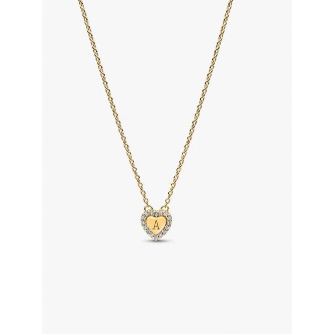 Pandora Engravable Heart Halo Collier Necklace 364364C01-45