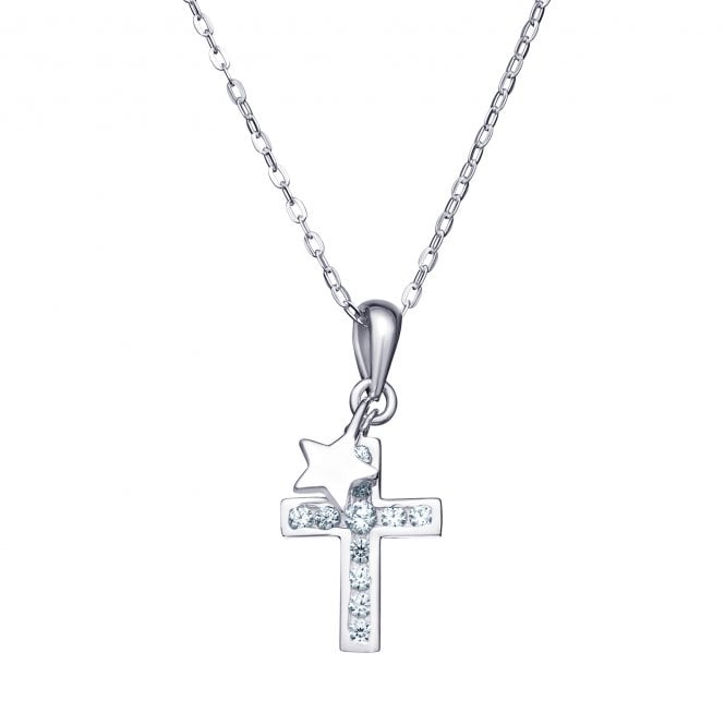 MCN Jewellery Kurate Cross with Star Necklace SN290B