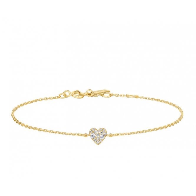Ania Haie Gold Sweetheart Pavé Bracelet B064-01G