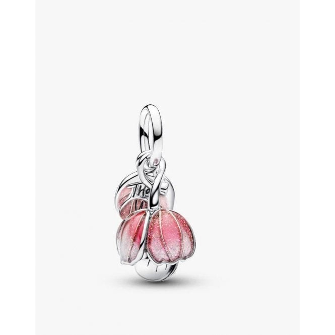 Pandora Two-Tone Blooming Flower Dangle Charm 764453C01