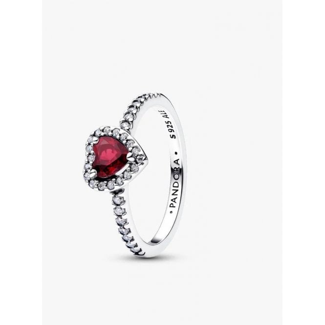 Pandora Elevated Fuchsia Rose Heart Ring 198421C13-52