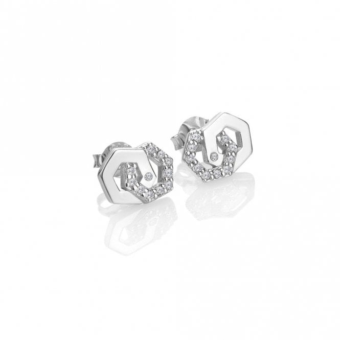 Hot Diamonds Hexagon Earrings DE876
