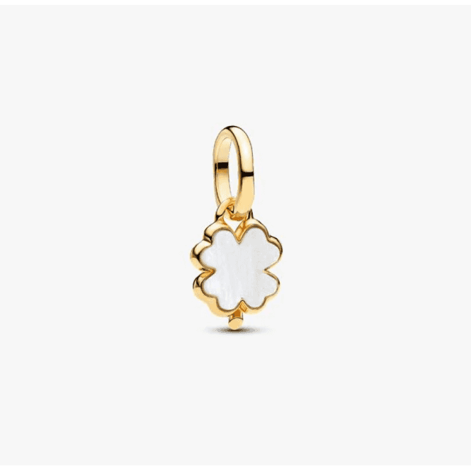 Pandora White Lucky Clover Dangle Charm 764564C01