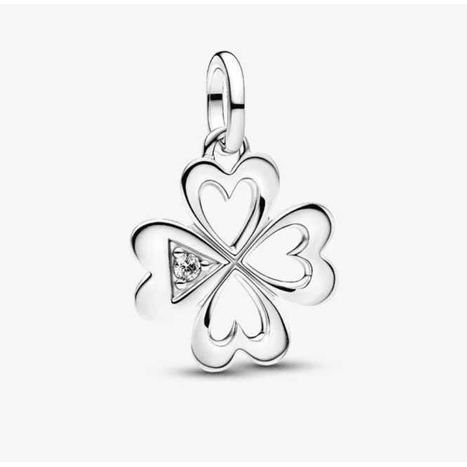 Pandora Heart Four-Leaf Clover Medallion Charm 793034C01