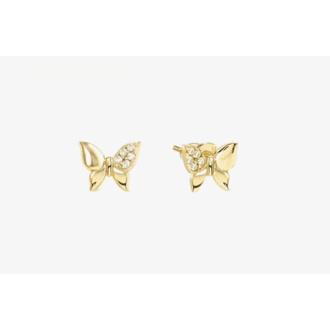 Nomination Jewellery The Nomination Petit Sparkle Gold Butterfly Earrings 242304 042