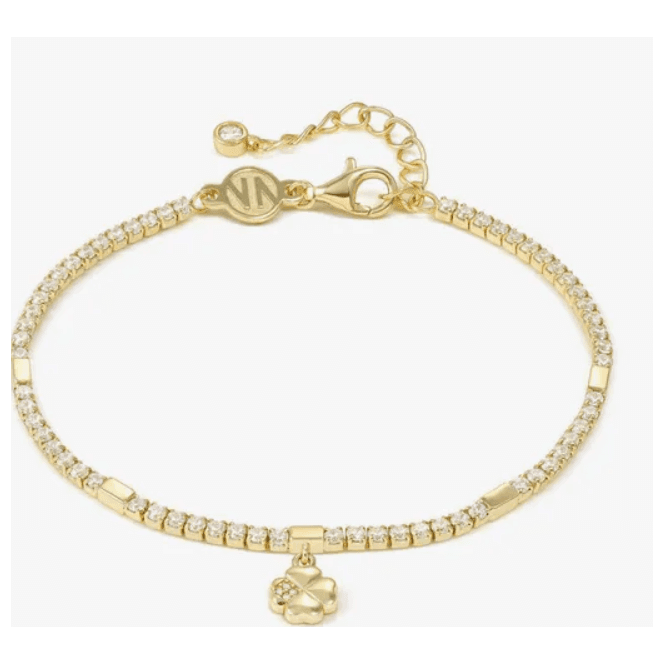 Nomination Jewellery Nomination Petit Sparkle Gold Clover Tennis Bracelet 242302 003