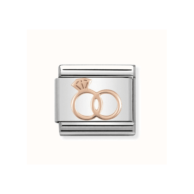 Nomination Jewellery Nomination Classic Rose Gold Wedding Rings Charm 430104/13
