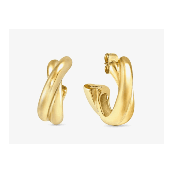 Nomination Jewellery Nomination Ecclectica Crisscross Hoop Earrings 134316 012