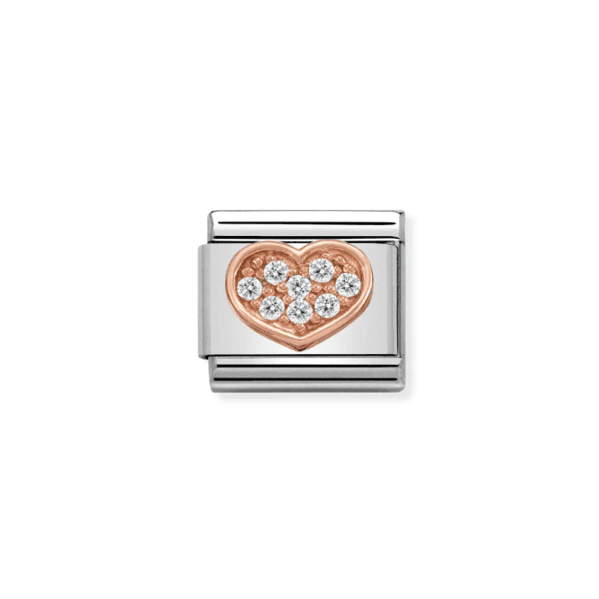 Nomination Jewellery Nomination CZ Set Heart Composable Charm 430302/13