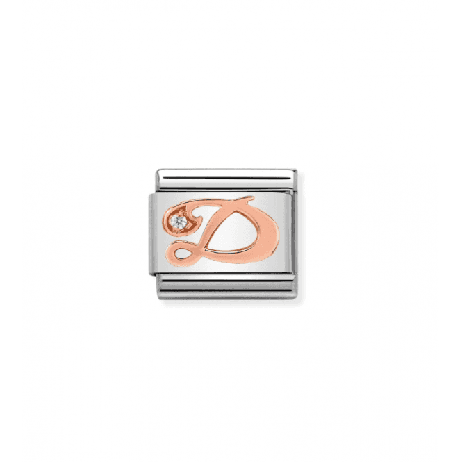 Nomination Jewellery Nomination Classic Rose Gold Letter D Charm 430310/04