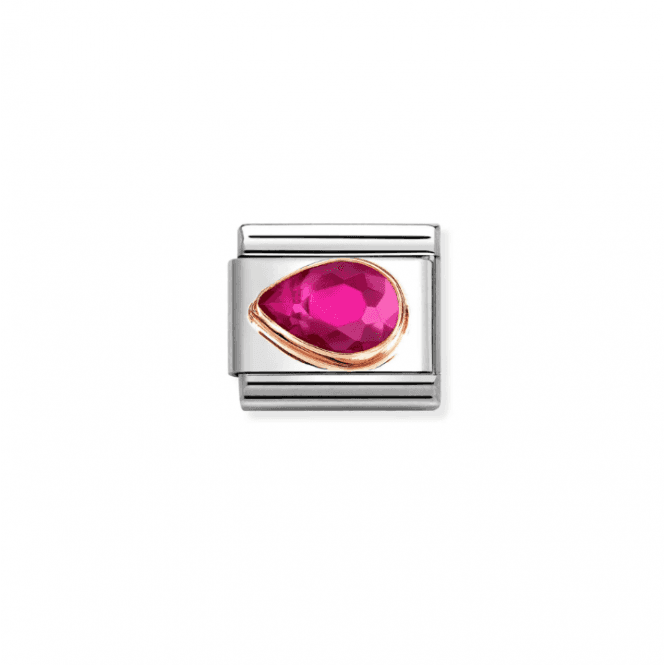 Nomination Jewellery Nomination Classic Rose Gold Red Drop Charm 430605/005
