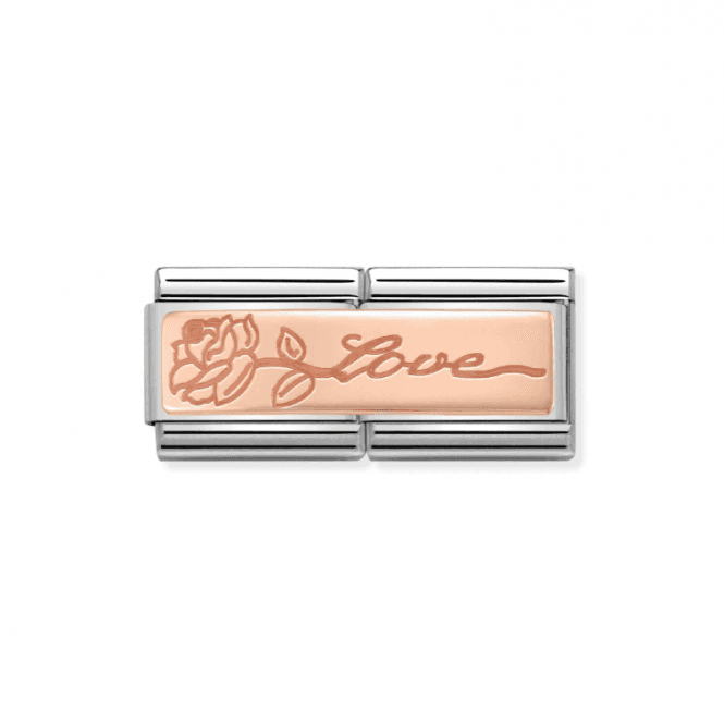 Nomination Jewellery Nomination Classic Rose Gold Love Flower Double Charm 430710/14