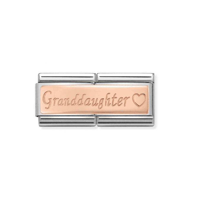 Nomination Jewellery Nomination Classic Rose Granddaughter Double Charm 430710/09