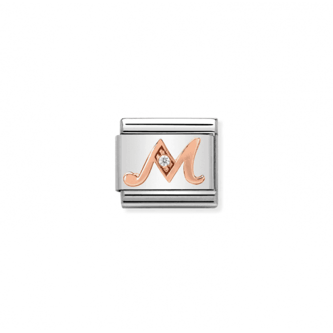 Nomination Jewellery Nomination Classic Rose Gold Letter M Charm 430310/13