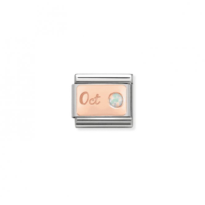 Nomination Jewellery Nomination Classic Rose October Birthstone Charm 430508/10