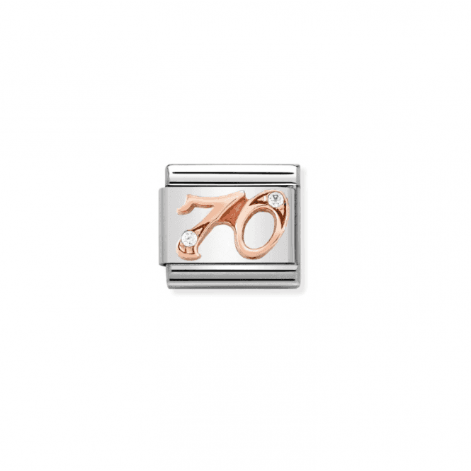 Nomination Jewellery Nomination Classic Rose Gold Number 70 Charm 430315/70