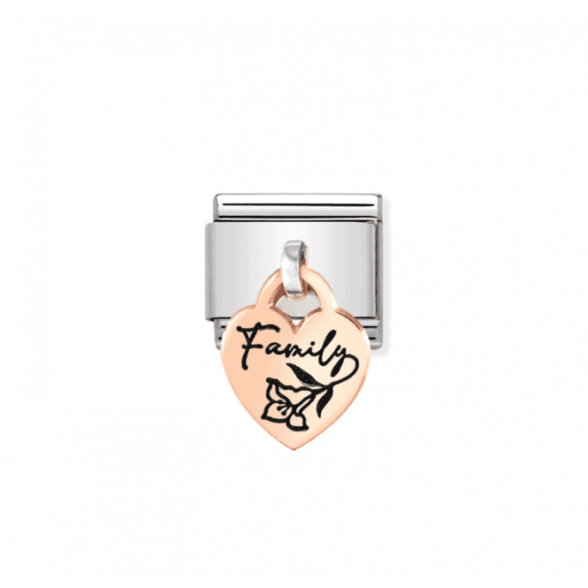 Nomination Jewellery Nomination Classic Rose Family Flower Heart Charm 431803/04