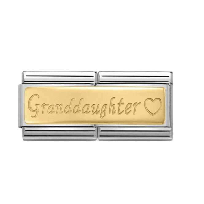 Nomination Jewellery Nomination Double Gold Granddaughter Charm 030710/15
