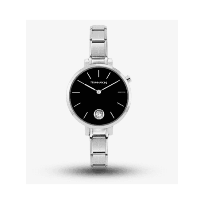 Nomination Jewellery Nomination Time Black Cubic Zirconia Dial Watch 076033 012