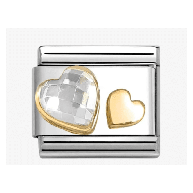 Nomination Jewellery Nomination White/Gold Heart Composable Charm 030613/08