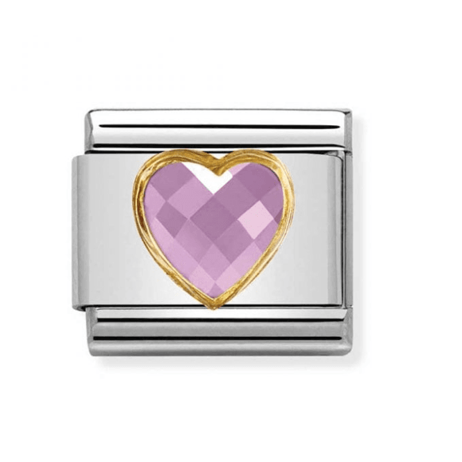 Nomination Jewellery Nomination Pink Heart Faceted Composable Charm 030610/003