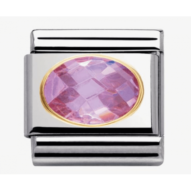 Nomination Jewellery Nomination Oval Pink Faceted Composable Charm 0306010/03