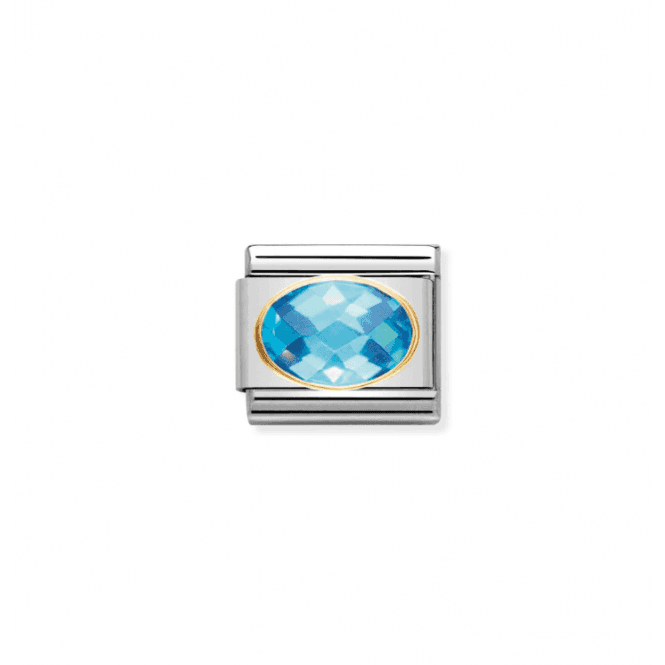 Nomination Jewellery Nomination Oval Lt Blue Faceted Charm 0306010/06