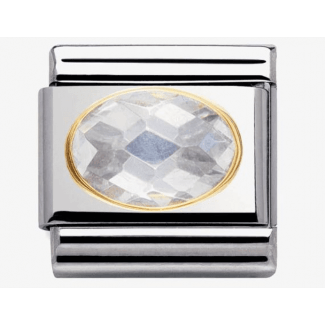 Nomination Jewellery Nomination Oval Clear Faceted Composable Charm 0306010/10