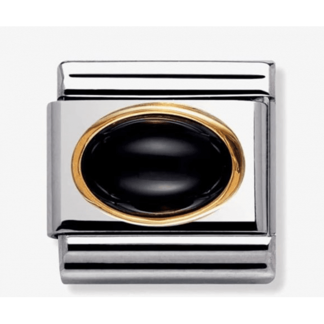 Nomination Jewellery Nomination Oval Black Agate Composable Charm 030502/02