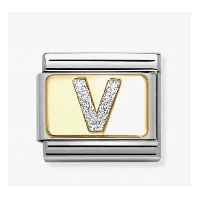 Nomination Jewellery Nomination Letter V Glitter Composable Charm 030291/22