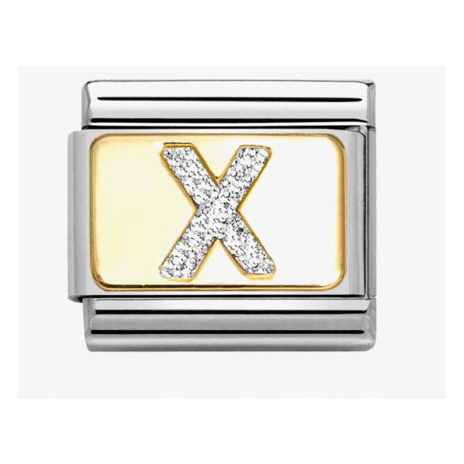 Nomination Jewellery Nomination Letter X Glitter Composable Charm 030291/24
