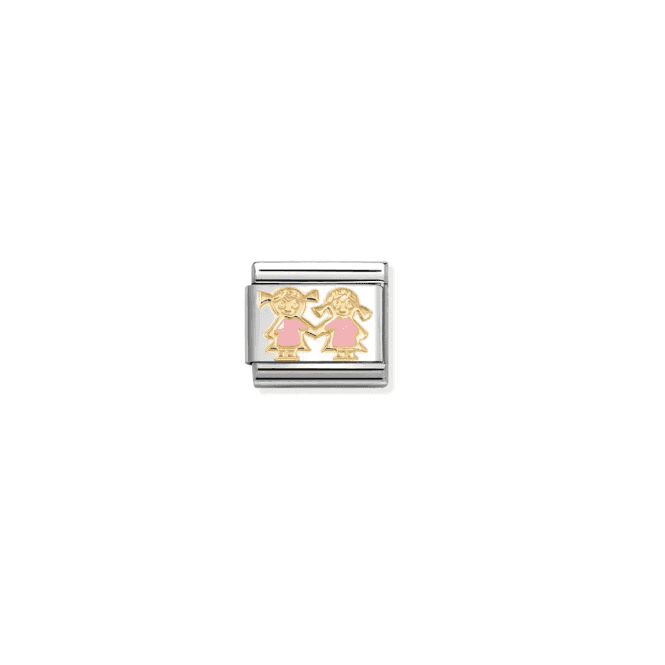 Nomination Jewellery Nomination Family Pink Enam Sisters Composable Charm 030272/91