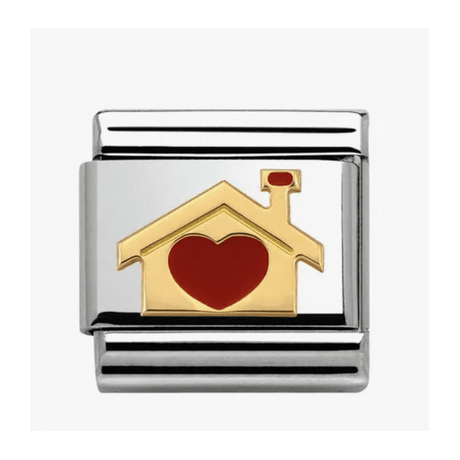 Nomination Jewellery Nomination Family Home With Red Heart Composable Charm 030283/07