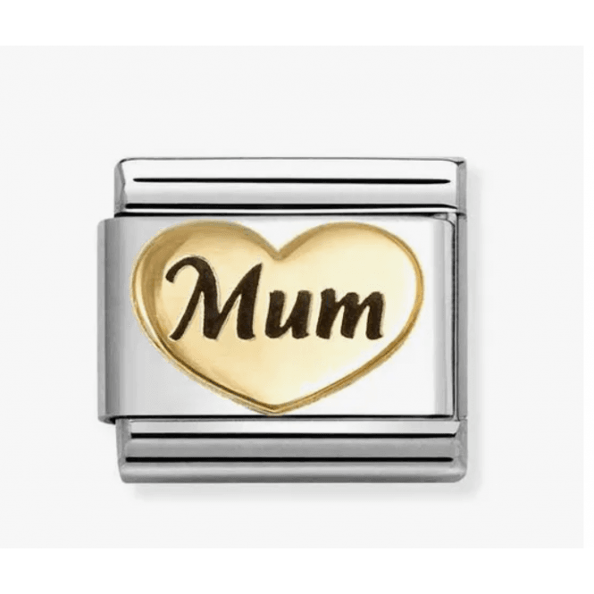 Nomination Jewellery Nomination Classic Gold & Enamel Mum Heart Charm 030285/80