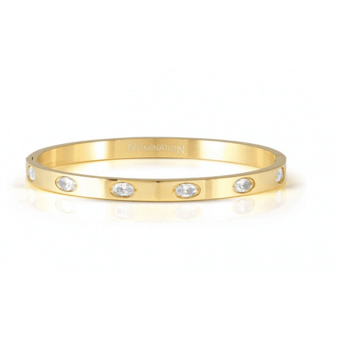 Nomination Jewellery Nomination Small Oval Cubic Zirconia Pretty Bangle 029537 020