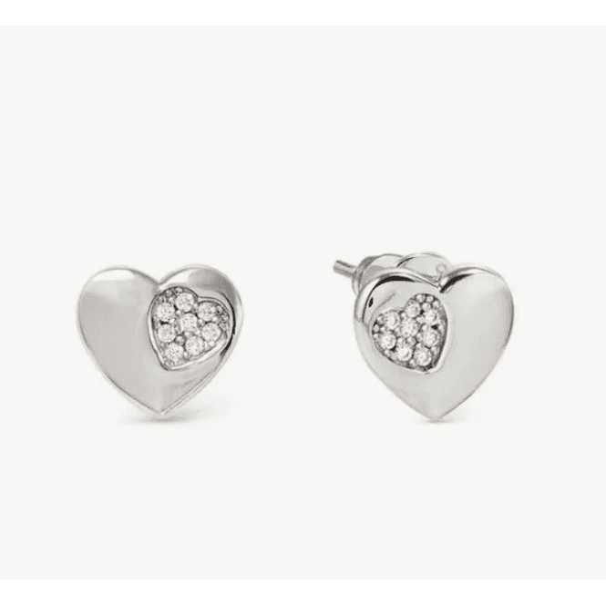 Nomination Jewellery Nomination Petit Sparkle Silver Heart Stud Earrings 242304 004