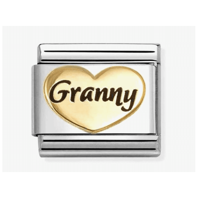 Nomination Jewellery Nomination Classic Gold & Enamel Granny Heart Charm 030285/81