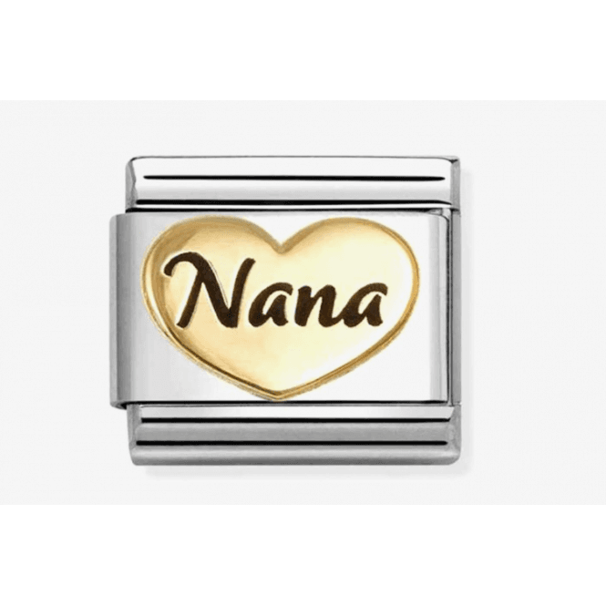 Nomination Jewellery Nomination Classic Gold & Enamel Nana Heart Charm 030285/83