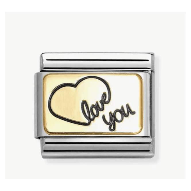 Nomination Jewellery Nomination Classic Gold Love You Heart Charm 030284/60