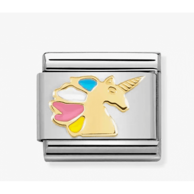 Nomination Jewellery Nomination Classic Gold Multicoloured Unicorn Charm 030272/68