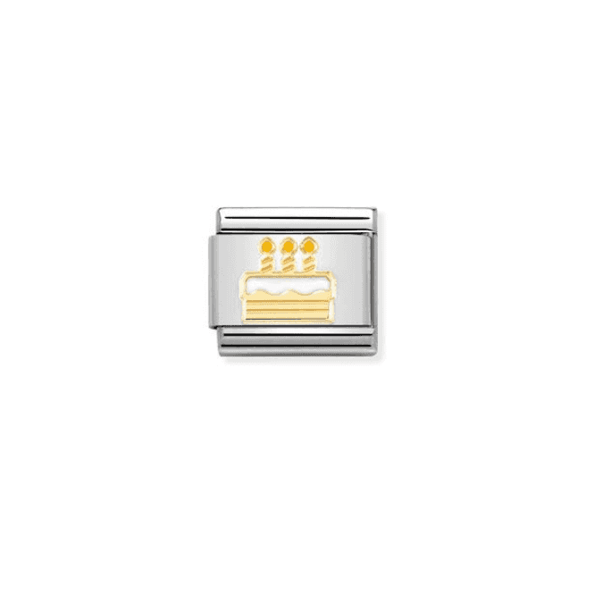 Nomination Jewellery Nomination Classic Gold Birthday Cake Charm 030272/71