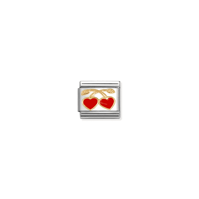 Nomination Jewellery Nomination Classic Gold Red Heart Cherries Charm 030207 55