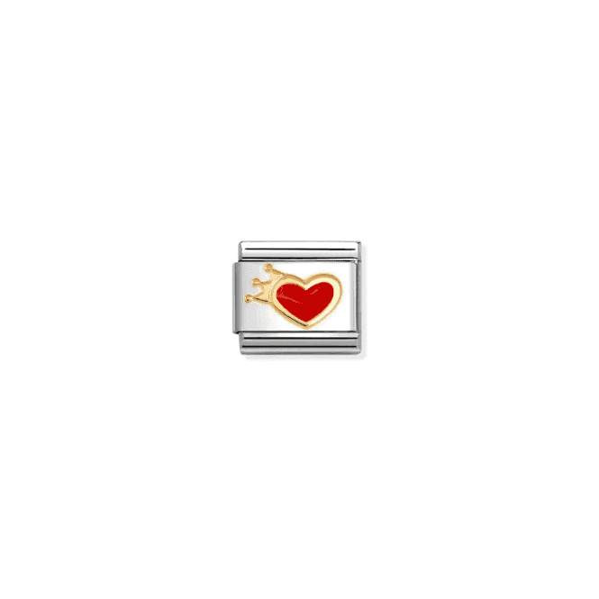 Nomination Jewellery Nomination Family - Red Heart & Crown Composable Charm 030207 54