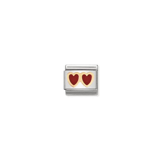 Nomination Jewellery Nomination Red Double Hearts Composable Charm 030207 02