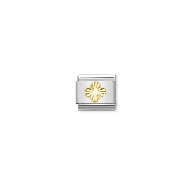Nomination Jewellery Nomination Etched Detail Clover Composable Link Charm 030149 52