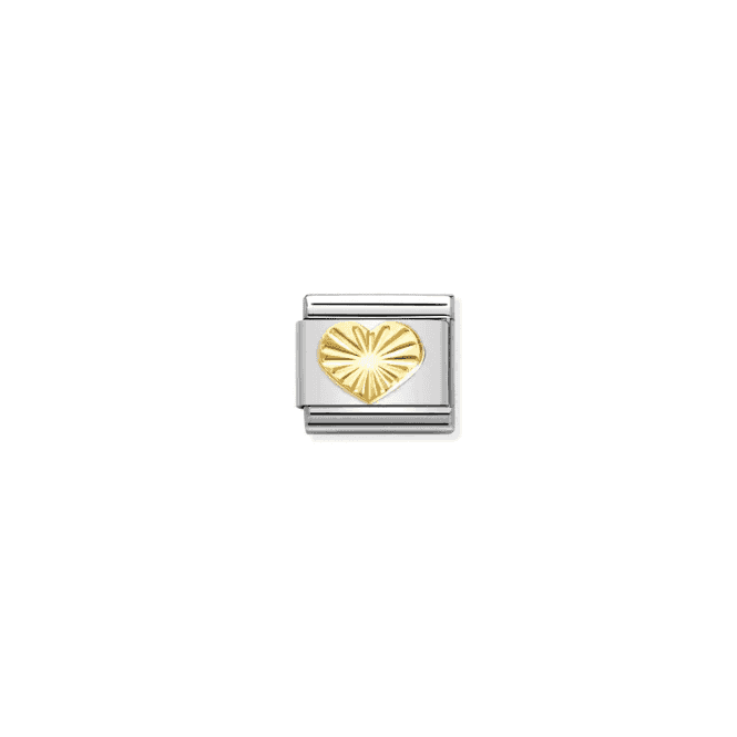 Nomination Jewellery Nomination Etched Detail Heart Composable Link Charm 030149 51