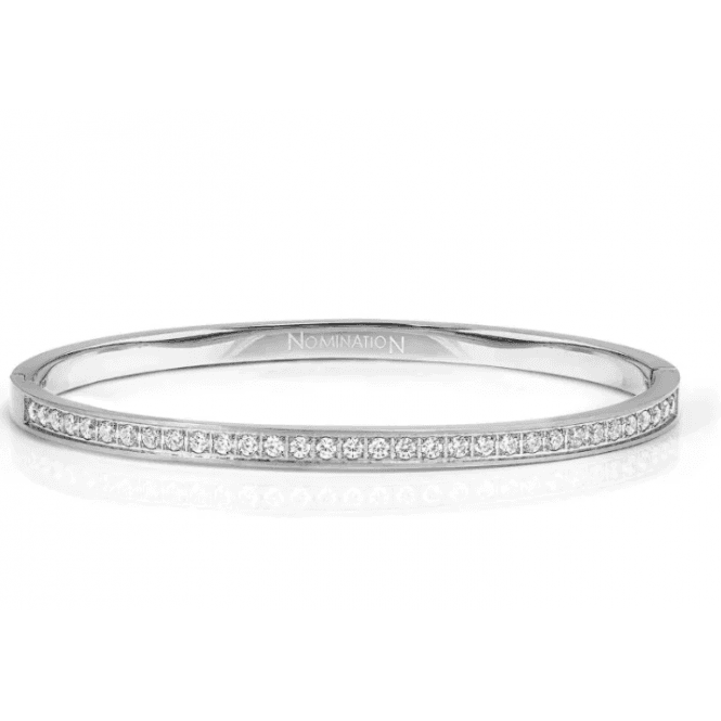 Nomination Jewellery Nomination Medium Satin Cubic Zirconia Pretty Bangle 029523 001